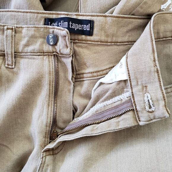 Lee Slim Tapered Zip Fly 5-Pocket Cotton/Spandex Jeans - Picture 5 of 8